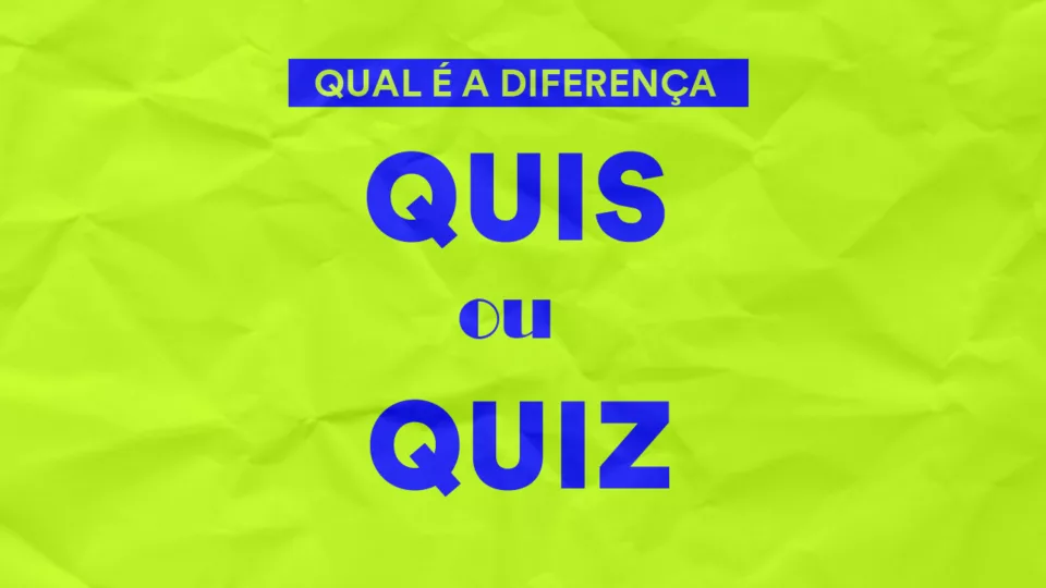 Quis ou quiz qual é a diferença?